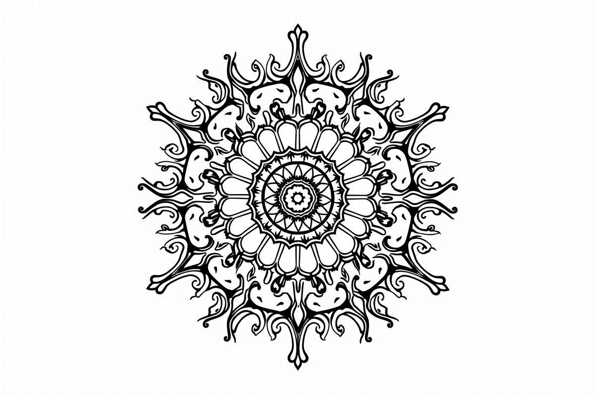 Decorative Mandala Vector, an Illustration by hafijul (Photo 5 of 9)
