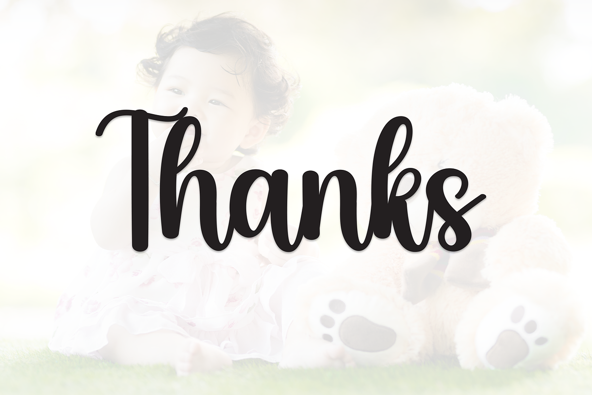 Babyday | Script Font, a Handwritten Font by Scratchones (Photo 8 of 8)
