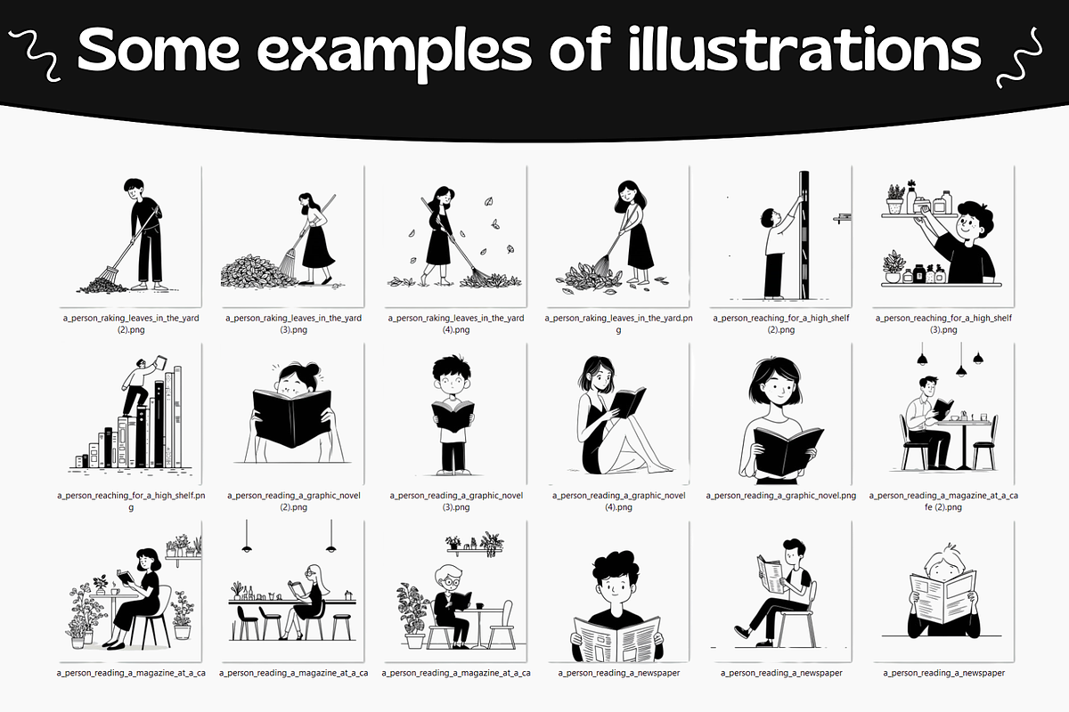 Notion Style Lifestyle Illustration, a Person Illustration by DaisyStudio (Photo 3 of 10)