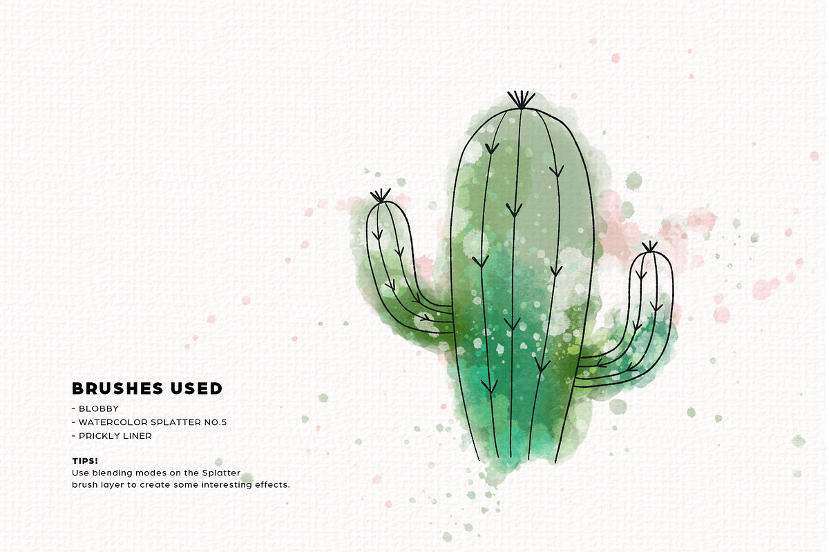 Watercolor Procreate Brushes, a Brush Add-On by Faber Co. (Photo 2 of 9)