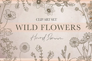Botanical Clip Art Wild Flowers PNG, an Illustration by MakeMyPlaceDesign (Thumbnail 1 of 3)