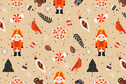 Colorful Retro Christmas Patterns, a Pattern Graphic by tomuato (Thumbnail 7 of 7)