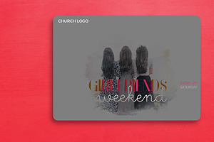Girlfriends Weekends Church Graphic