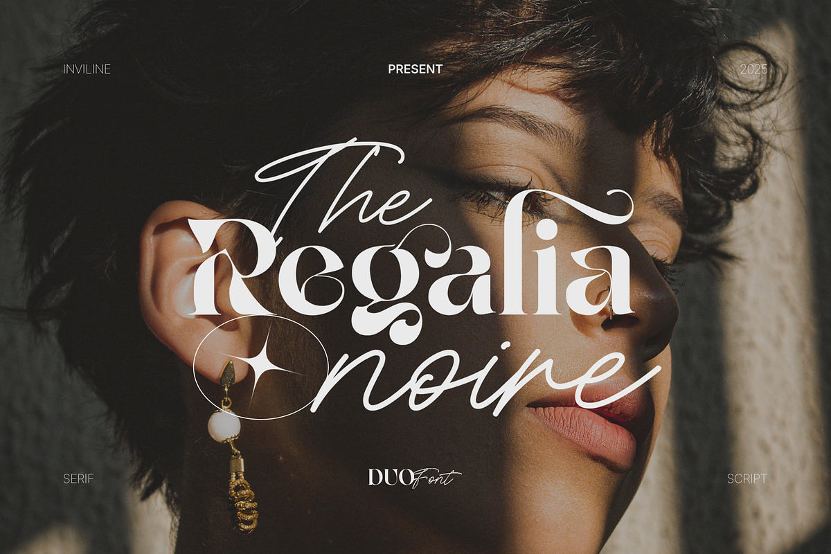 Regalia Noire - Duo Font, a Script Font by Inviline.co (Photo 1 of 14)