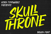 Skullthrone - Brush Font, a Handwritten Font by VASTARD STUDIO (Thumbnail 1 of 10)