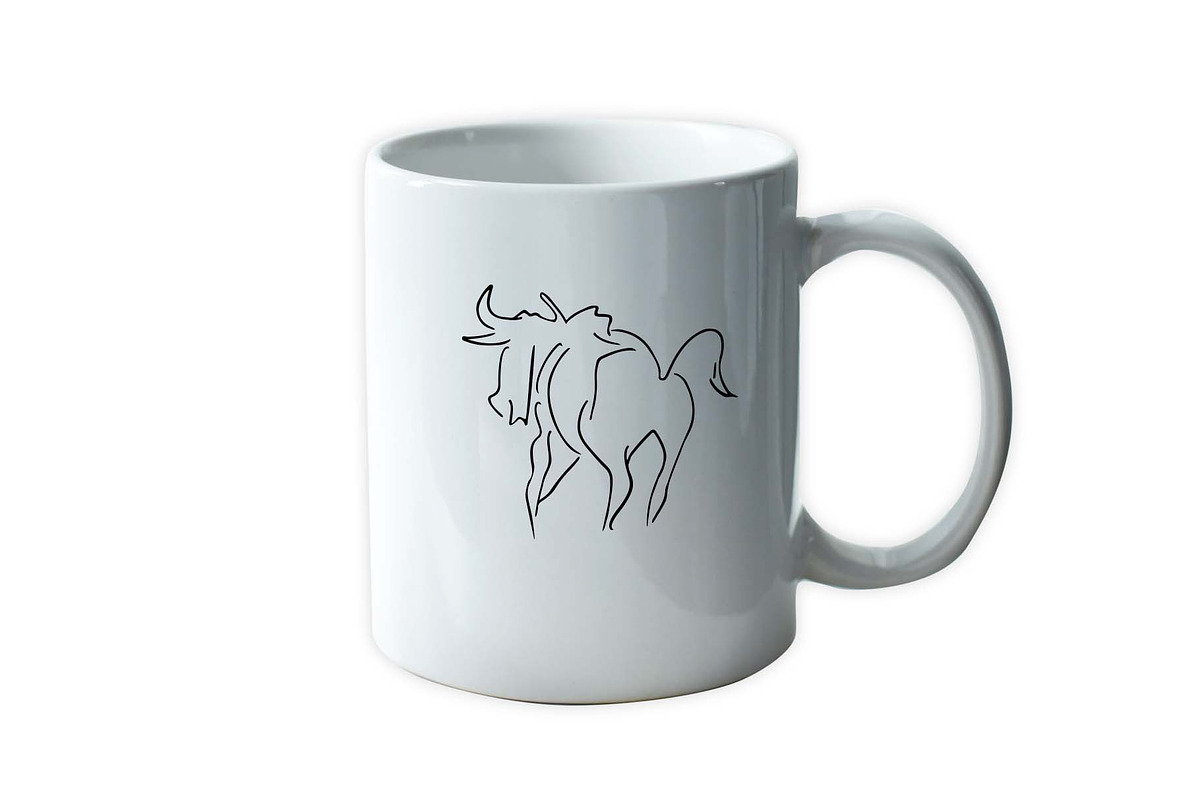 Wild Bull Line Art SVG Bundle, an Animal Illustration by MilanaTT (Photo 5 of 6)