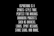 Asportong - Modern Sports Font, a Sans Serif Font by Iqsiart Studio (Thumbnail 6 of 8)