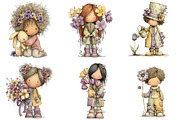 whimsical easter kids, an Illustration by CreationArt (Thumbnail 4 of 6)