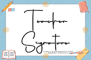 Teacher Signature, a Handwritten Font by InermediaSTUDIO (Thumbnail 1 of 8)