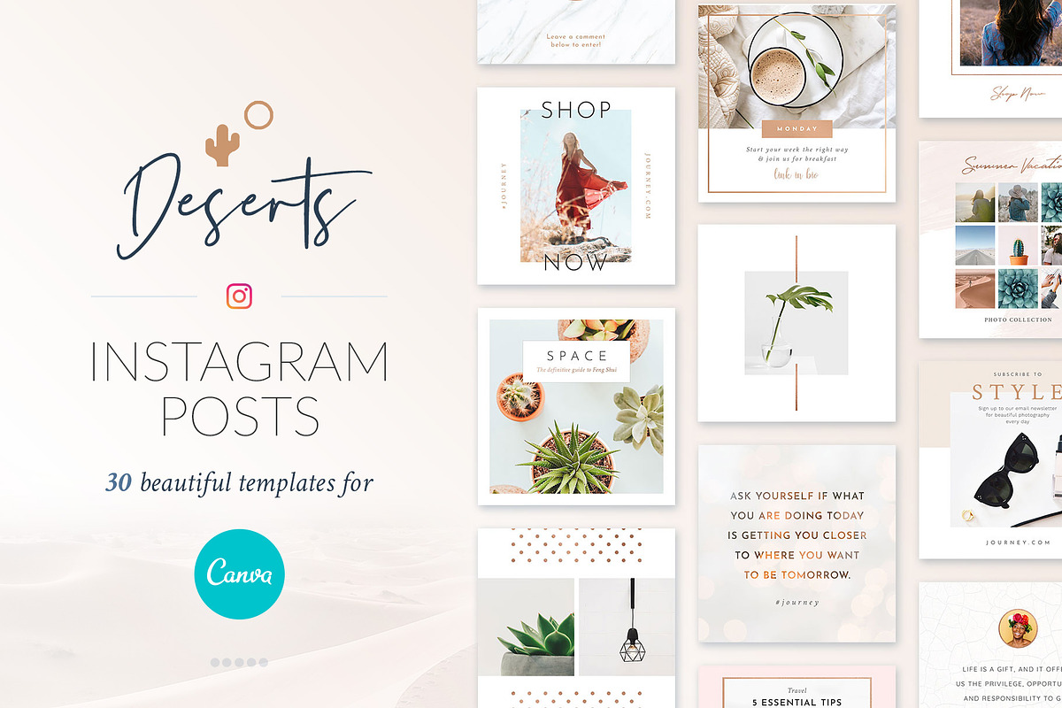 Instagram Posts Deserts | CANVA, a Social Media Template by Poego Social (Photo 1 of 8)