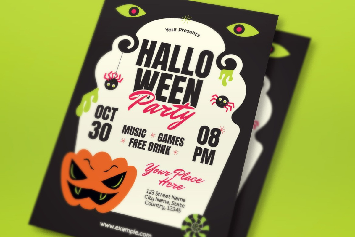 Halloween Party Flyer preview 2