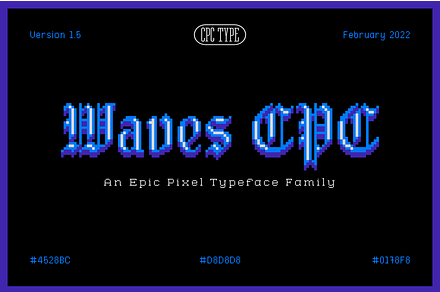 Waves CPC, a Blackletter Font by Christopher P. Cacho