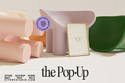 THE POP-UP | colorful frame mockup, an Advertising Mockup by Stykke Studio (Thumbnail 1 of 5)