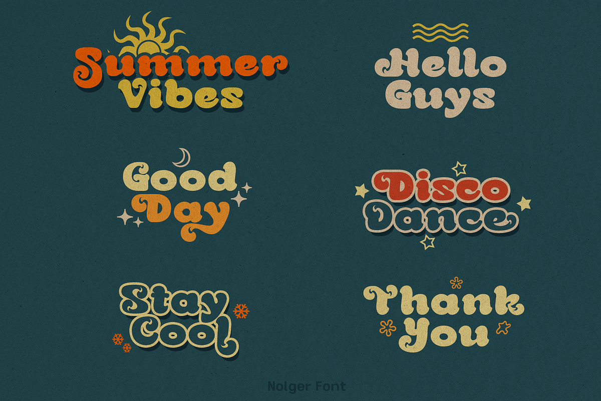 Nolger - Retro Font, a Font by TypeClassHeroes (Photo 3 of 15)
