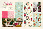Retro Christmas Seamless Patterns, a Pattern Graphic by Svetlana Lerie (Thumbnail 7 of 9)