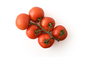 Fresh Vine Tomatoes Isolated on White Background, a Food & Drink Photo by Davizro's Market