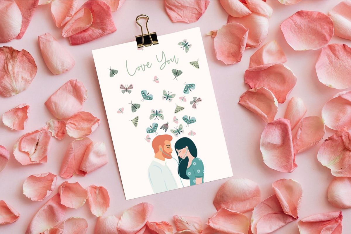 Love story. Vector collection., a Person Illustration by Nadia Grapes (Photo 2 of 10)