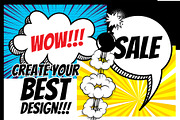 36 SET Best POP ART background, a Decorative Illustration by Kapitosh (Thumbnail 2 of 4)