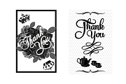 8 Elegant Thank You Cards, a Card Template by UltraaViolets (Thumbnail 5 of 5)