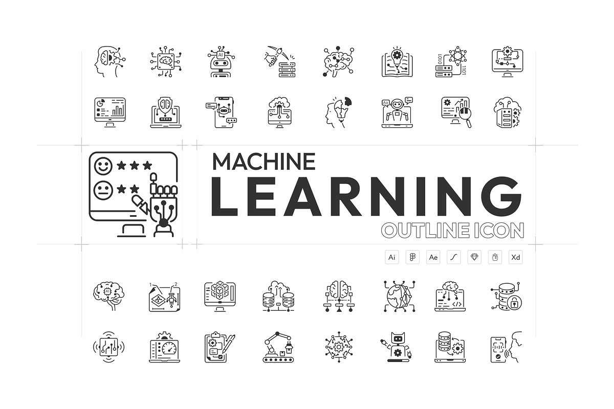 Animated Machine Learning Icons, an Outline Icon by Prosymbols (Photo 1 of 5)