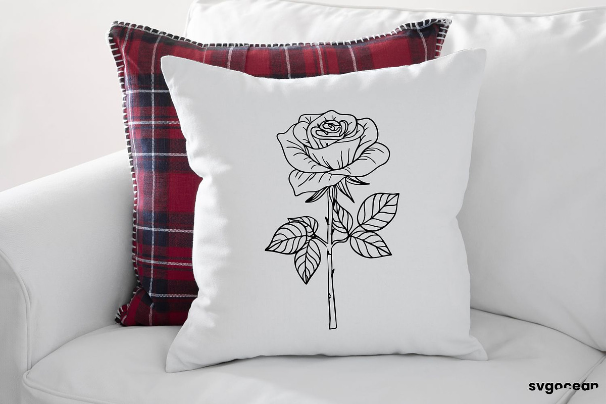 Flowers SVG Bundle, a Decorative Illustration by svgocean (Photo 8 of 11)