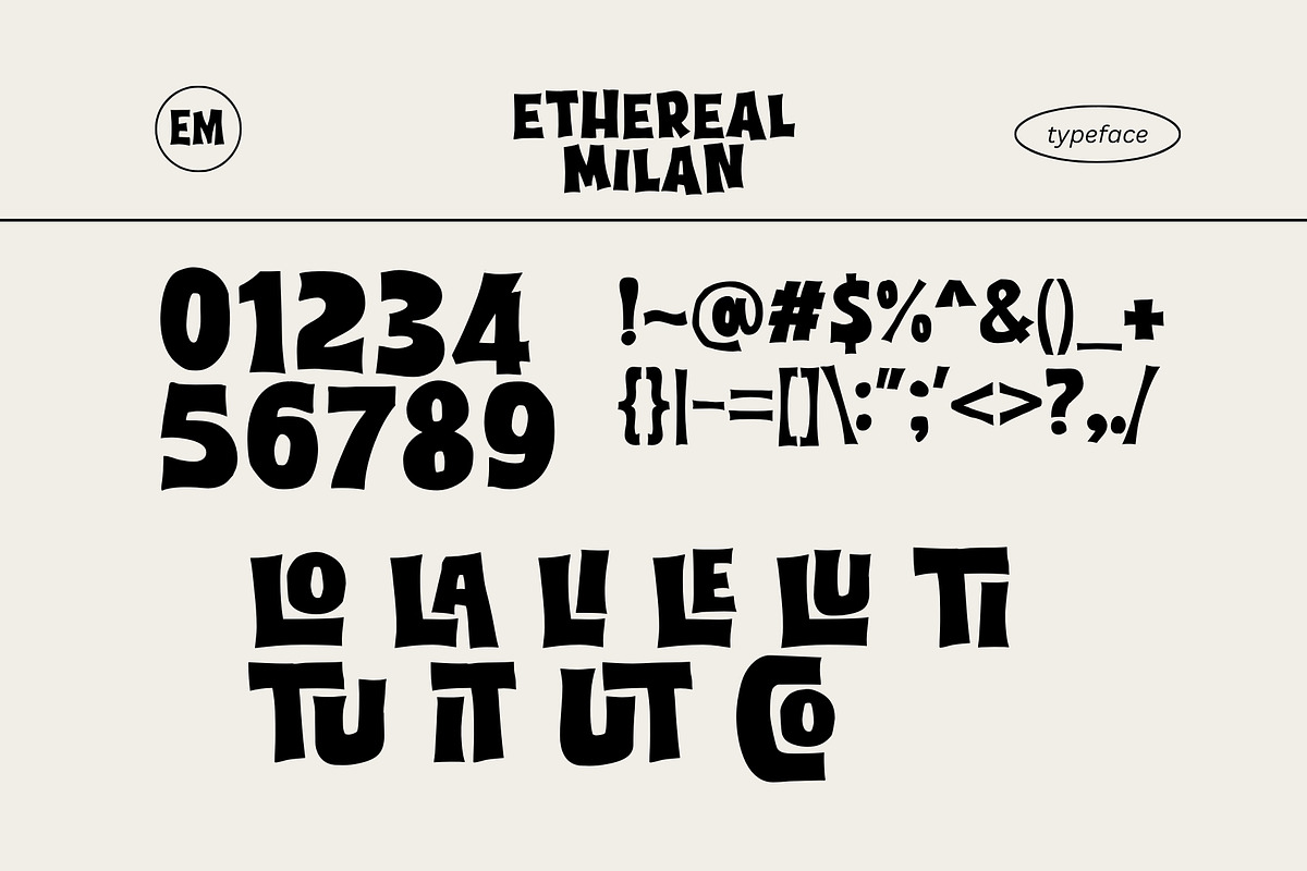 Ethereal Milan, a Sans Serif Font by Xelo Graph (Photo 11 of 11)