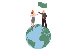 Successful business man and woman, a Person Illustration by Vectorbuum