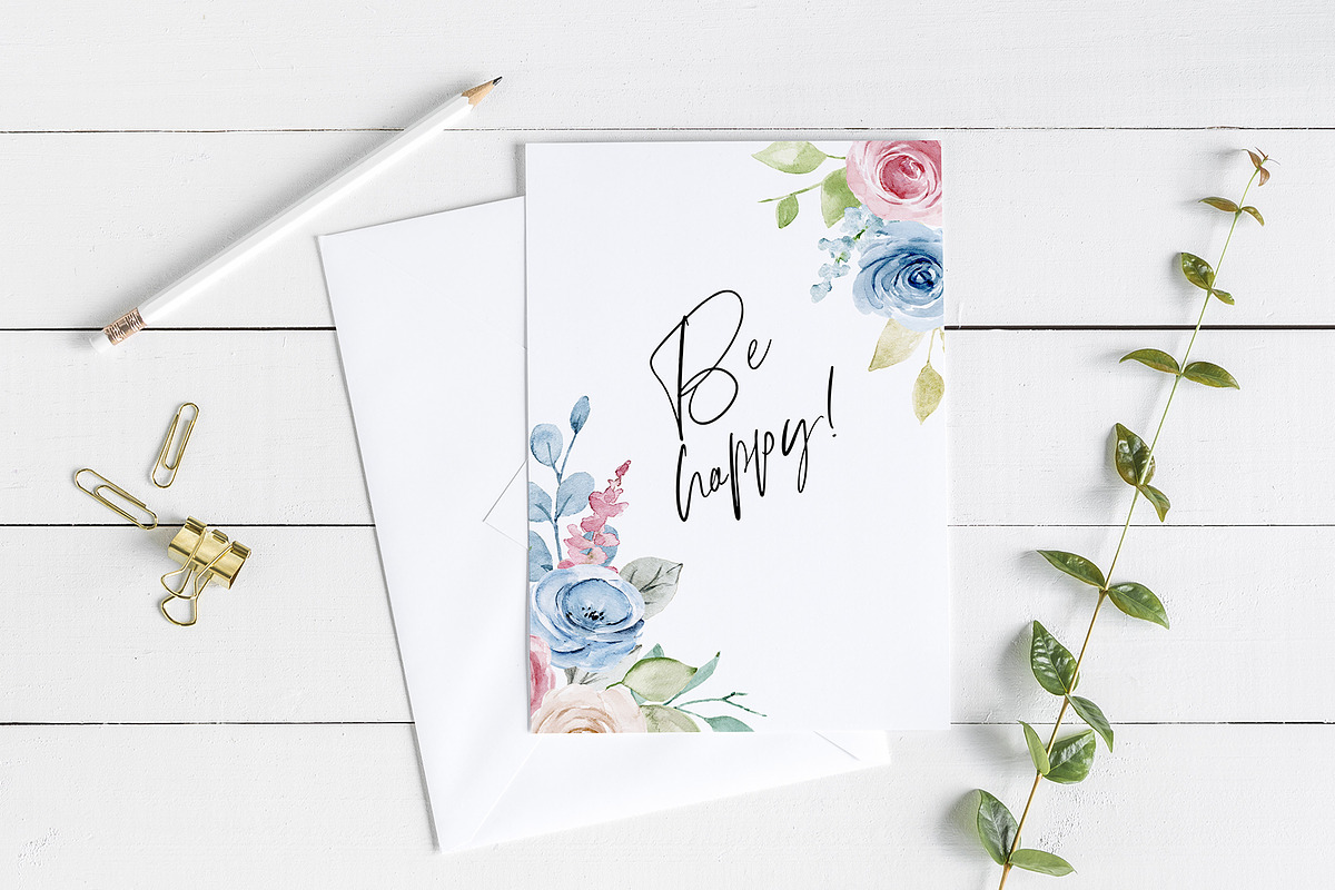 Watercolor pastel roses., a Texture Illustration by Larisa Maslova (Photo 13 of 13)