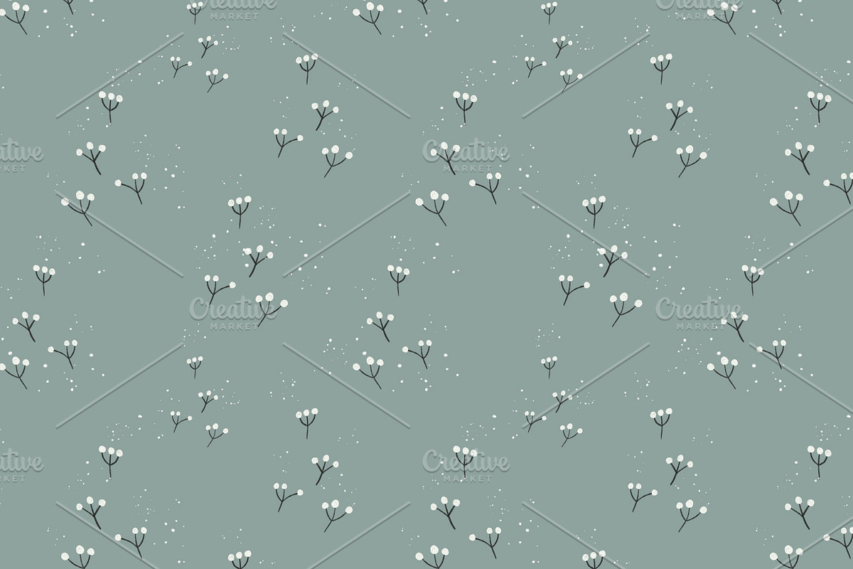 GreenDandelions 2 Seamless Patterns, a Pattern Graphic by DijanaDesignShop (Photo 6 of 6)