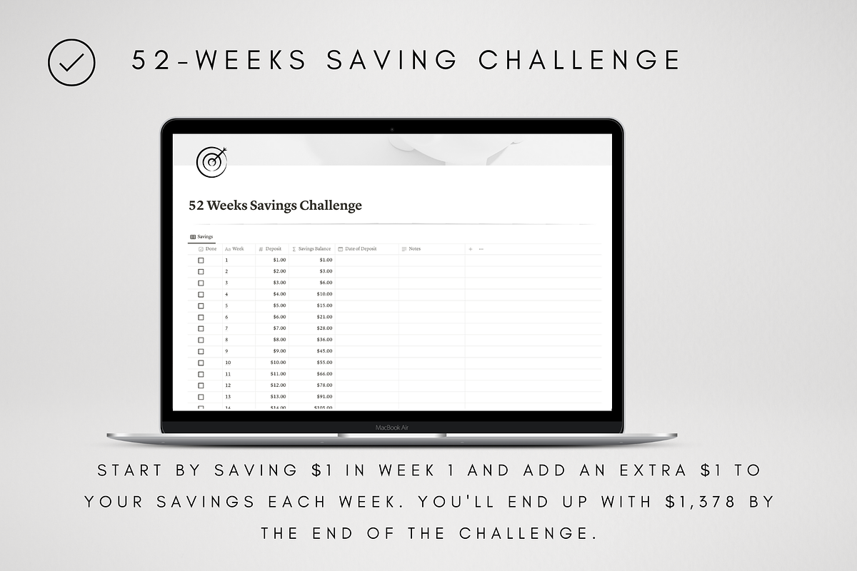 Sinking Funds Template for Notion, a Templates & Theme by BRANDcontent (Photo 5 of 7)