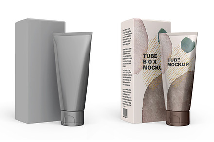 Cosmetic Tube Box Mockup, a Product Mockup by mockupbuys