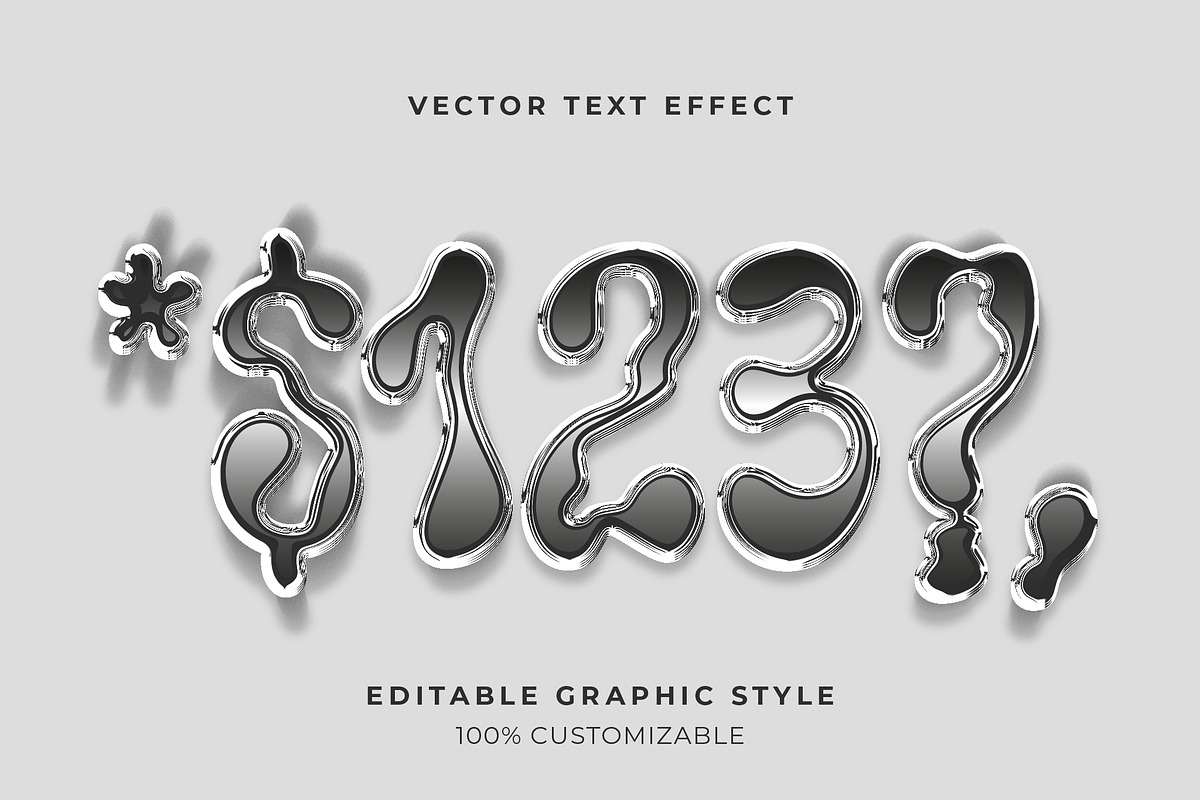 Liquid Chrome Text Effect preview 2