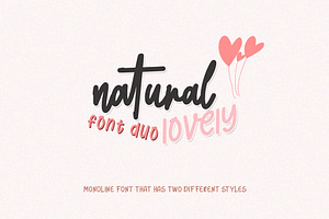 Natural Lovely - font duo, a Script Font by Struggle Studio