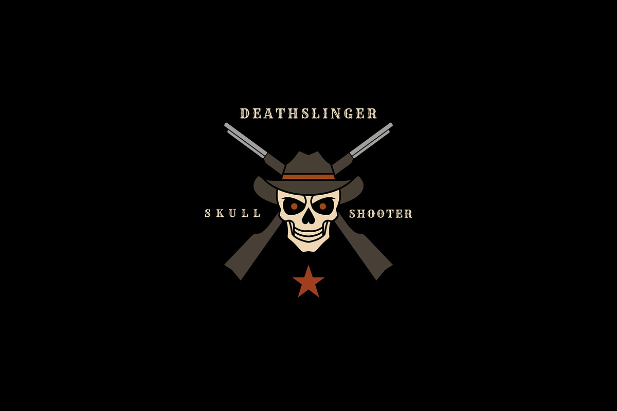 Cowboy Skull Badge Logo Set, a Branding & Logo Template by Artnivora.Std (Photo 4 of 6)