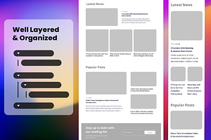 Newspaper Wireframe Website