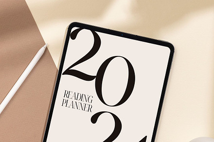 PLR/MRR Reading Planner, a Stationery Template by Brand Your Biz Co.