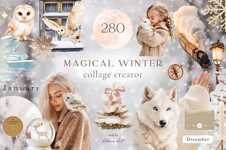 Christmas Winter Collage Creator
