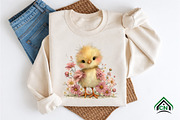 Whimsical Summer Chick Clipart, an Illustration by Craft Nest (Thumbnail 8 of 12)