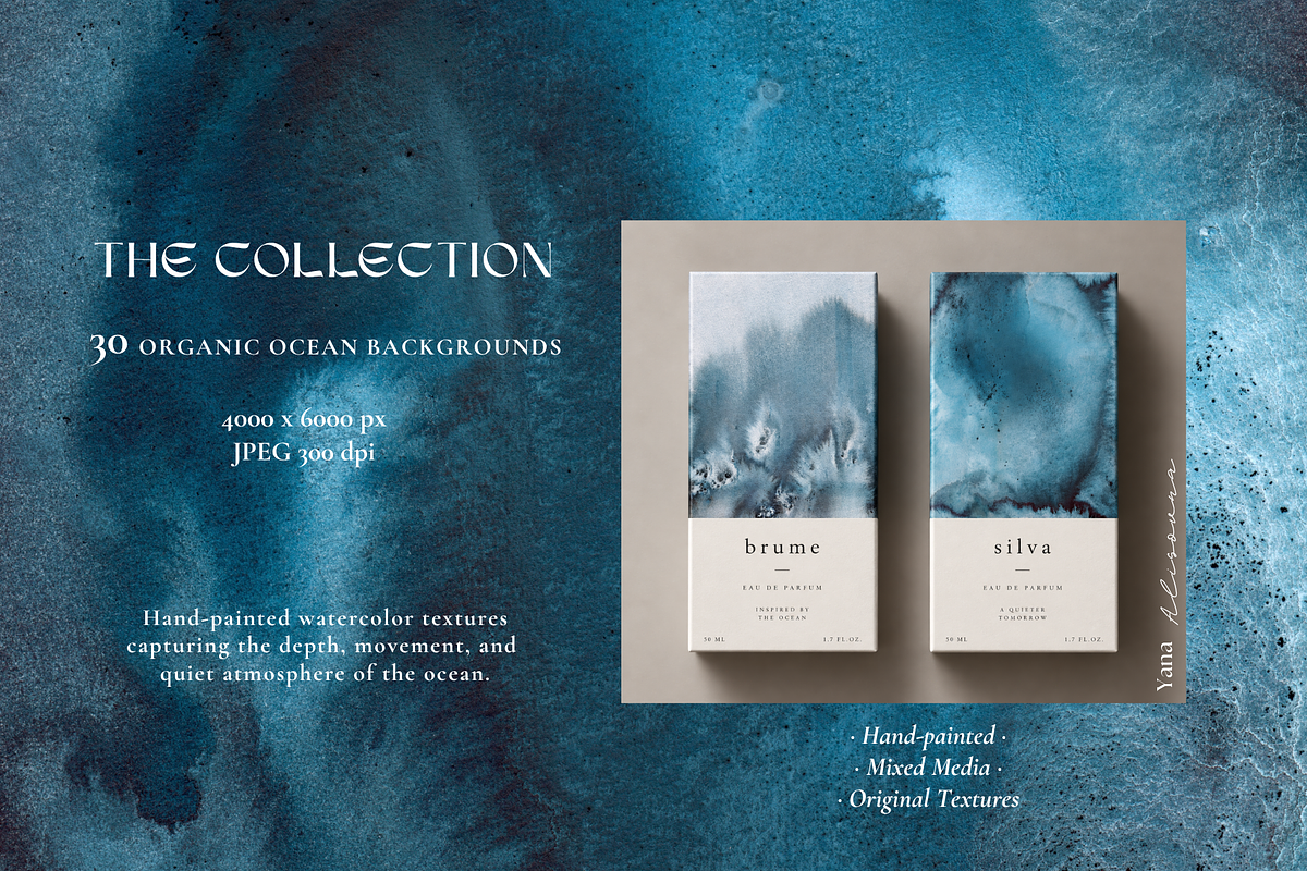 OCEAN Organic Textured Backgrounds, a Background Graphic by Alisovna (Photo 15 of 15)
