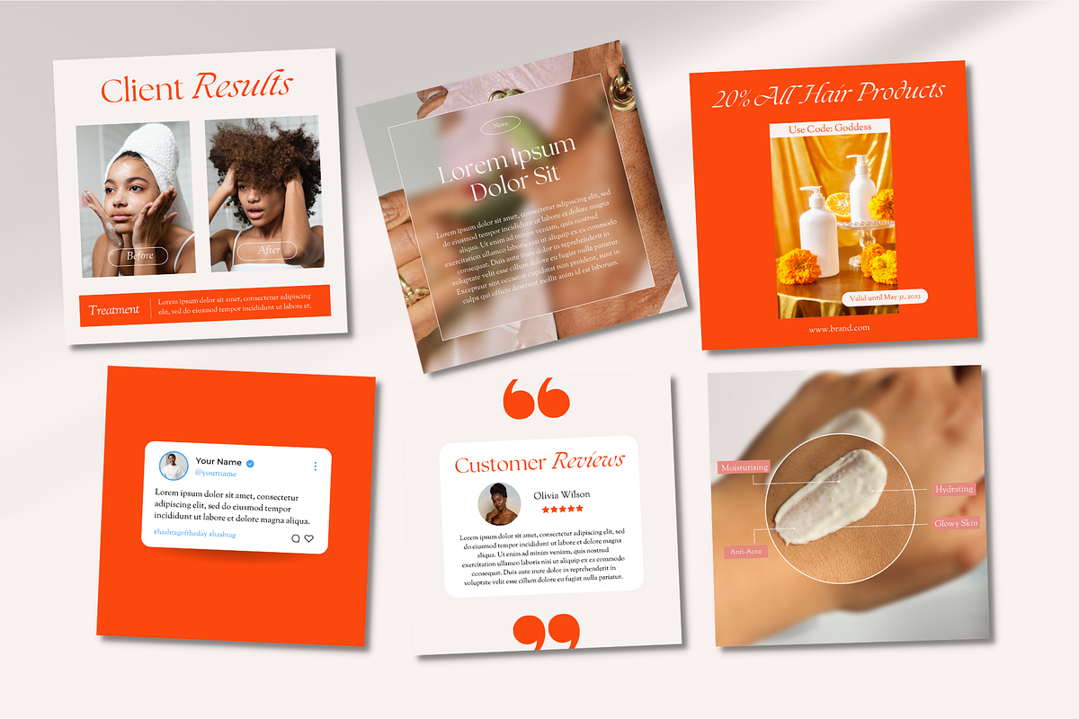 Mombasa Beauty Social Media Template, a Social Media Template by Artfullyours (Photo 9 of 11)