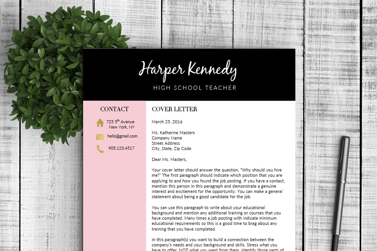 Resume & Cover Letter - Harper, a Resume Template by Resume Template Shoppe (Photo 5 of 8)
