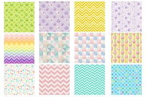 Rainbow Happy Easter Digital Paper, a Background Photo by Wow Magic