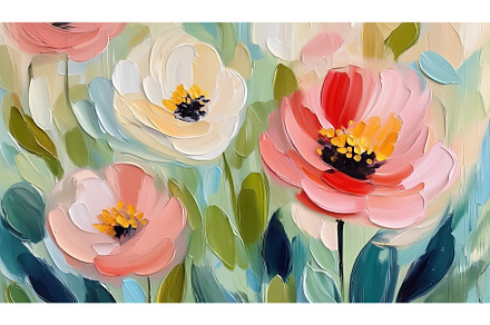 Abstract floral still life, a