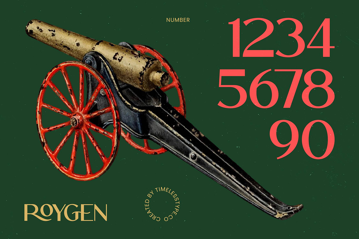 Roygen Elegant Sans Serif Display, a Sans Serif Font by timelesstype.co (Photo 17 of 20)