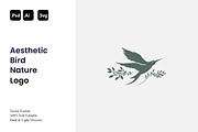 Aesthetic Bird Nature Logo