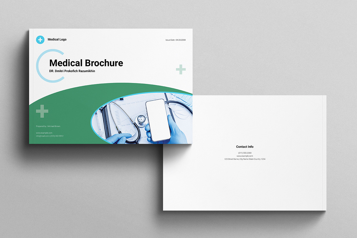 Medical Brochure Template Landscape, a Brochure Template by E-Type (Photo 7 of 7)