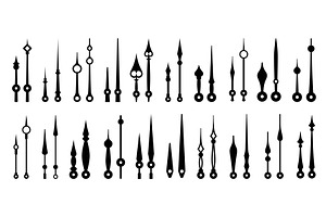 Isolated clock hands, time pointers, an Object Illustration by Vector Tradition