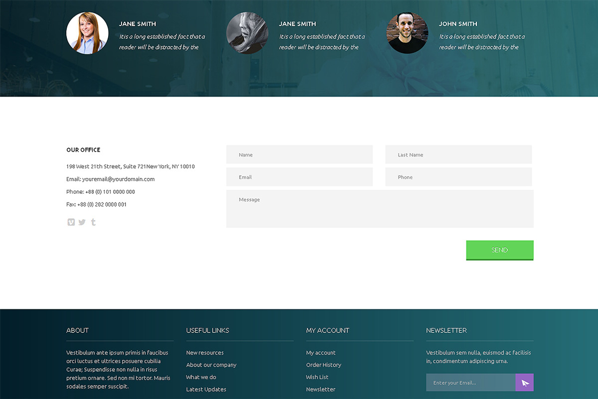 Flowers Responsive One Page Theme, a HTML Template by IceTemplates (Photo 3 of 3)
