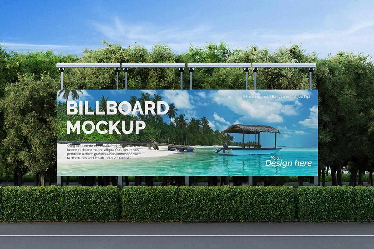 Street Billboard Mockup, an Advertising Mockup by Artlogs (Photo 3 of 5)