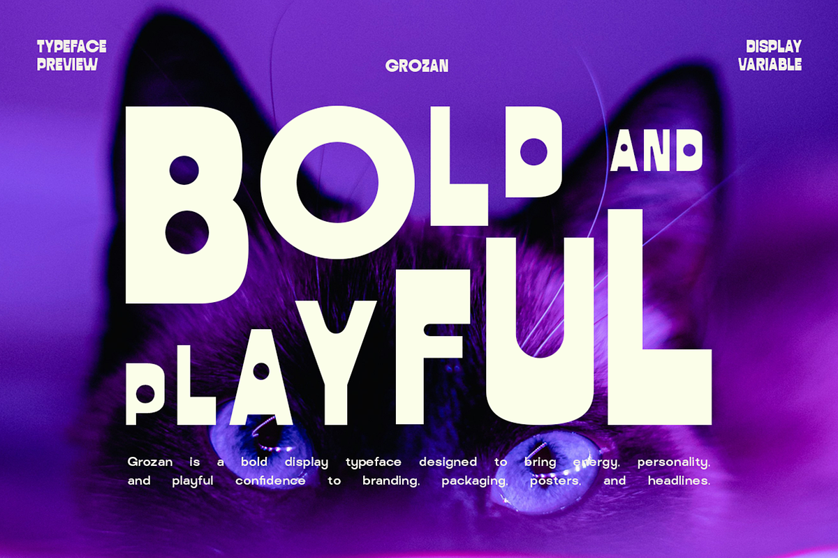 Grozan - Bold Display Typeface, a Sans Serif Font by roomspace creative lab (Photo 9 of 10)